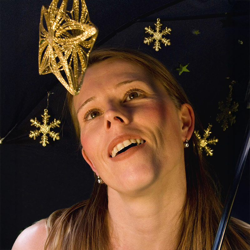 Sujet Theater, Schauspielerin schaut Sterne an